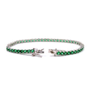 Fico Gioielli - Bracciale tennis con pietre verdi