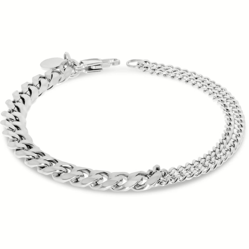 LIU JO - Bracciale in acciaio da uomo a catena MLJ444