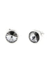 BYSIMON - Orecchini in Argento 925 con punto luce grigio