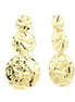 BYSIMON -  Orecchini in Argento 925 martellati, a tre cerchi crescenti, in stile etrusco