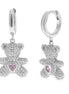 BYSIMON - Orecchini in Argento 925 con orsacchiotti zirconati