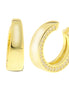 BYSIMON - Orecchini in Argento 925 ear cuff a cerchio liscio con zirconi
