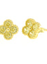 BYSIMON - Orecchini in Argento 925 con fiore giallo