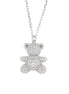 BYSIMON - Collana in Argento 925 con orsacchiotto zirconato