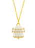 BYSIMON - Collana in Argento 925 con campanella bianca