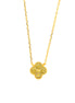 BYSIMON -  Collana in Argento 925 con fiore giallo