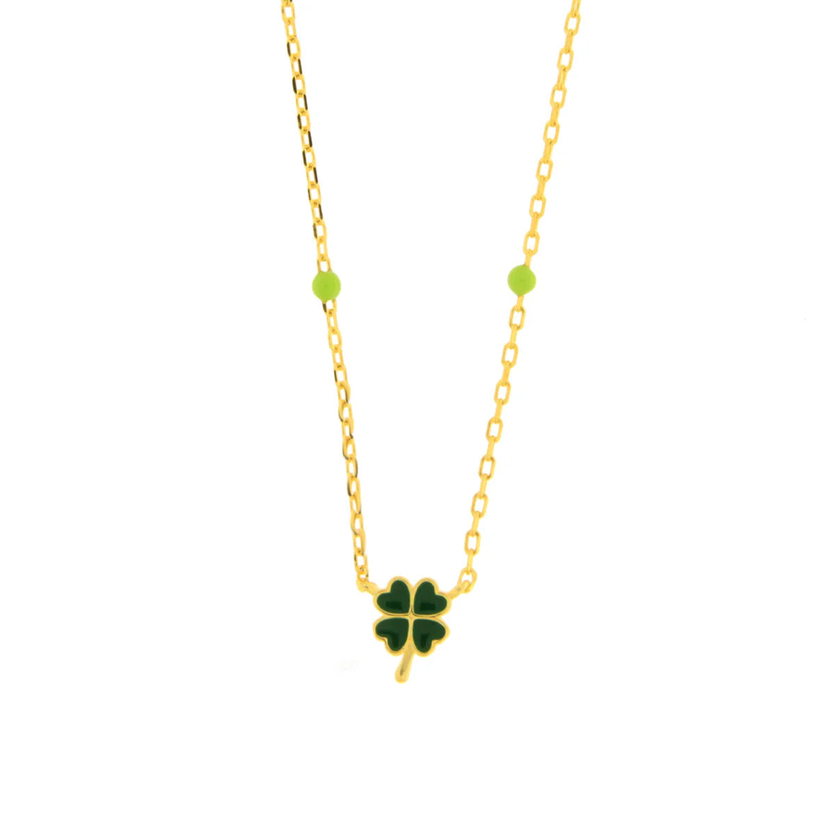 BYSIMON - Collana in Argento 925 con quadrifoglio