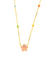 BYSIMON -  Collana in Argento 925 con fiore rosa