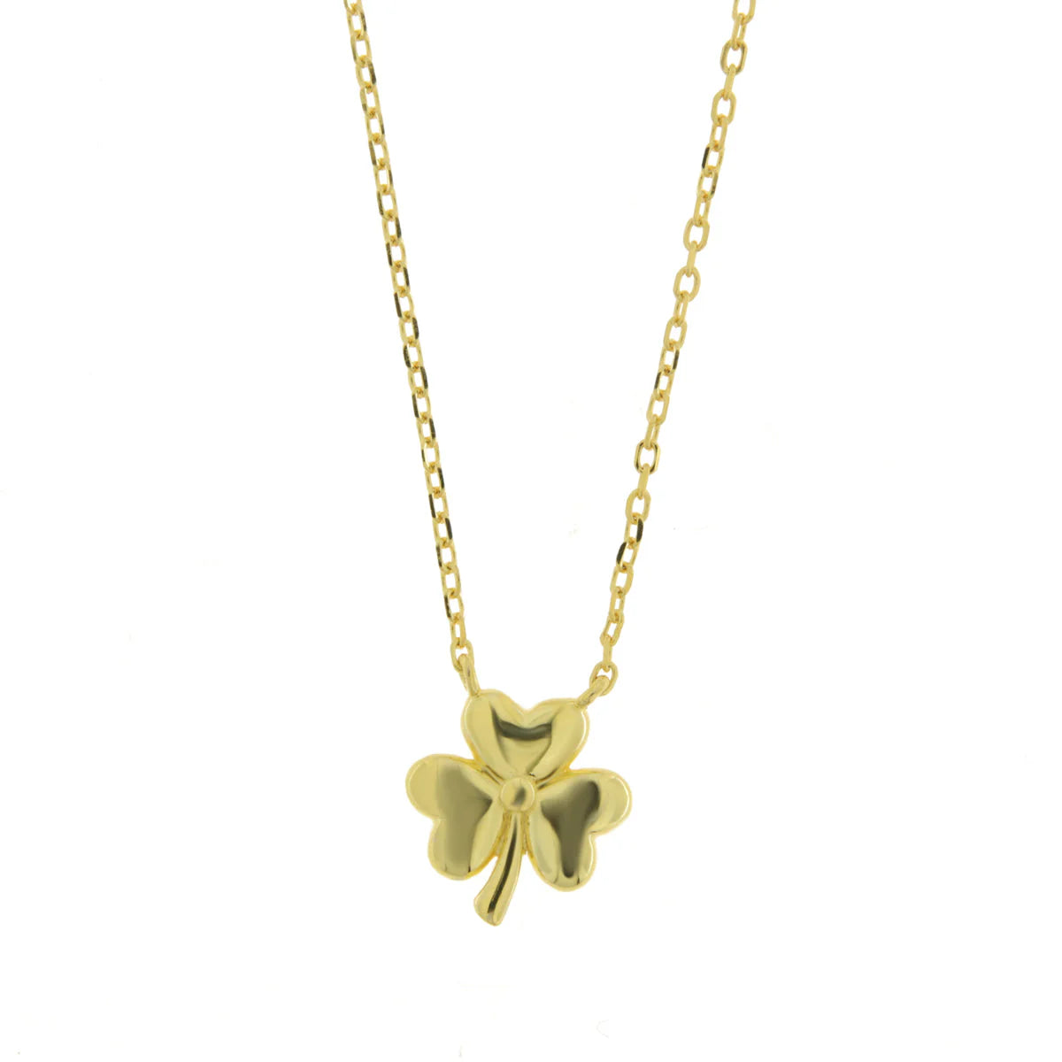 BYSIMON - Collana in Argento 925 con trifoglio liscio