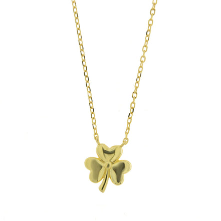 BYSIMON - Collana in Argento 925 con trifoglio liscio