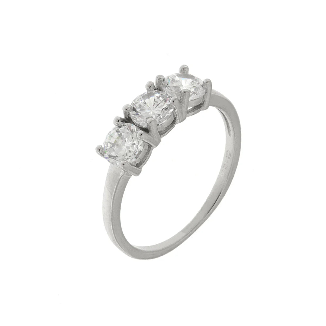 BYSIMON - Anello in Argento 925 trilogy di zirconi