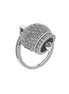 BYSIMON - Anello in Argento 925 con campanella portafortuna impreziosito da zirconi