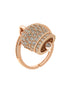 BYSIMON - Anello in Argento 925 con campanella portafortuna impreziosito da cubic zirconi