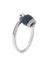 BYSIMON - Anello in Argento 925 campanella portafortuna impreziosito da zirconi blu