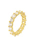 BYSIMON - Anello in Argento 925 con zirconi trasparenti