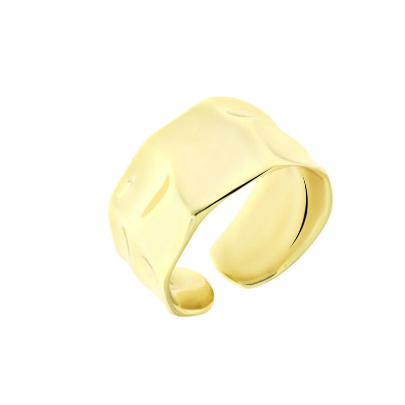 BYSIMON - Anello in Argento 925 con lavorazione martellata