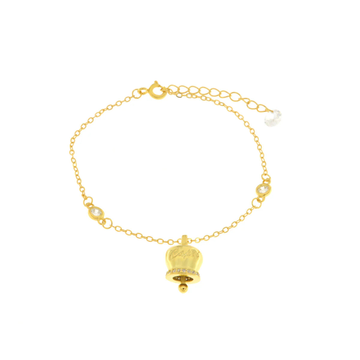 BYSIMON - Bracciale in Argento 925 con campanella Capri e zirconi