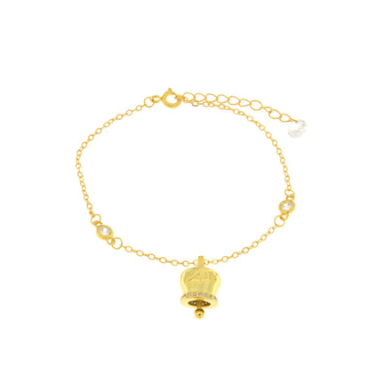 BYSIMON - Bracciale in Argento 925 con campanella Capri e zirconi