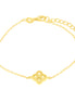 BYSIMON - Bracciale in Argento 925 con fiore giallo