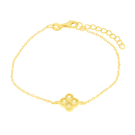BYSIMON - Bracciale in Argento 925 con fiore giallo