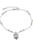 BYSIMON - Bracciale in Argento 925 con campanella bianca Capri
