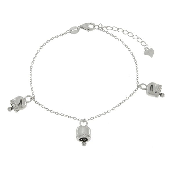 BYSIMON - Bracciale in Argento 925 con campanelle pendenti