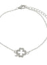 BYSIMON - Bracciale in Argento 925 con quadrifoglio