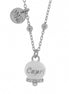 AMO CAPRI -  Collana in Acciaio con campanella bianca con scritta Capri