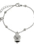 AMO CAPRI - Bracciale in Acciaio con campanella pendente con scritta Capri