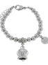 AMO CAPRI - Bracciale in Acciaio con campanella con scritta Capri
