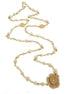 Amo Capri - Collana in Metallo con perle e fiore placcato oro