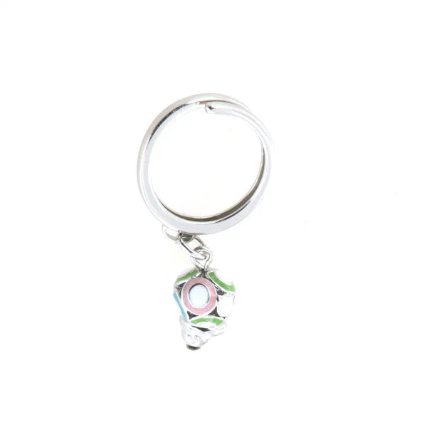 AMO CAPRI - Anello in Metallo con campana portafortuna impreziosita da smalti colorati