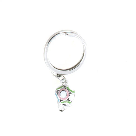 AMO CAPRI - Anello in Metallo con campana portafortuna impreziosita da smalti colorati