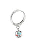 AMO CAPRI - Anello in Metallo con campanella pendente impreziosita da smalti multicolore