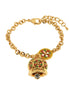 Amo Capri - Bracciale in Metallo con campanella portafortuna impreziosita da maioliche colorate