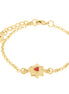 AMO NAPOLI - Bracciale in Metallo con cuore Sacro