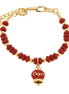 AMO CAPRI - Bracciale in Metallo con sfere e campanella Capri rossa