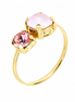 BYSIMON -  Anello in Argento 925 con cristalli bianchi