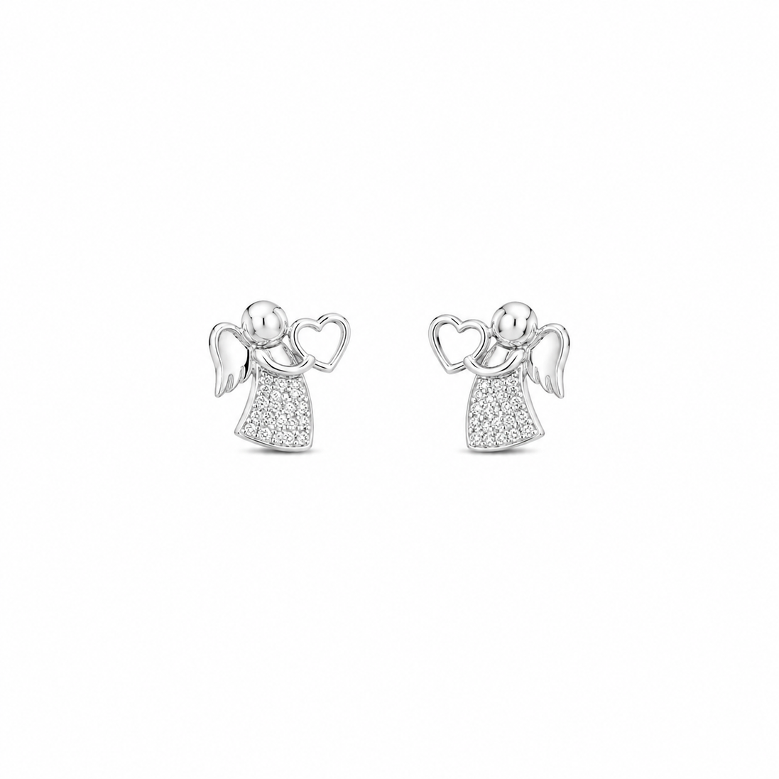 Fico Gioielli - Orecchini Angelo con Cuore Argento 925