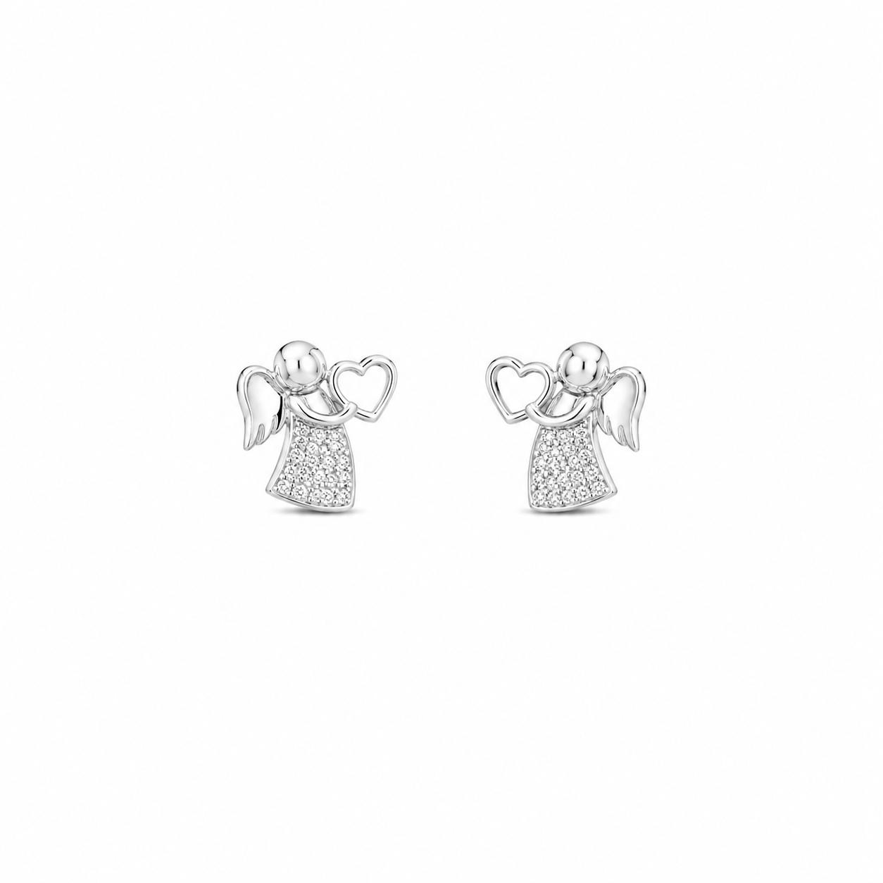 Fico Gioielli - Orecchini Angelo con Cuore Argento 925