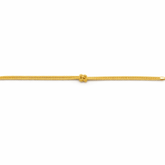 fico gioielli - Bracciale Nodo Centrale in Argento 925 Dorato