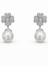 fico gioielli - Orecchini Fiore con Perla in Argento 925