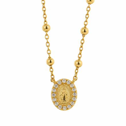 Bysimon - Collana in Argento 925 Madonna
