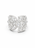 fico gioielli - Anello Fiore Luminoso in Argento con Zirconi