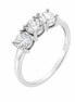 BYSIMON - Anello in Argento 925 trilogy di zirconi