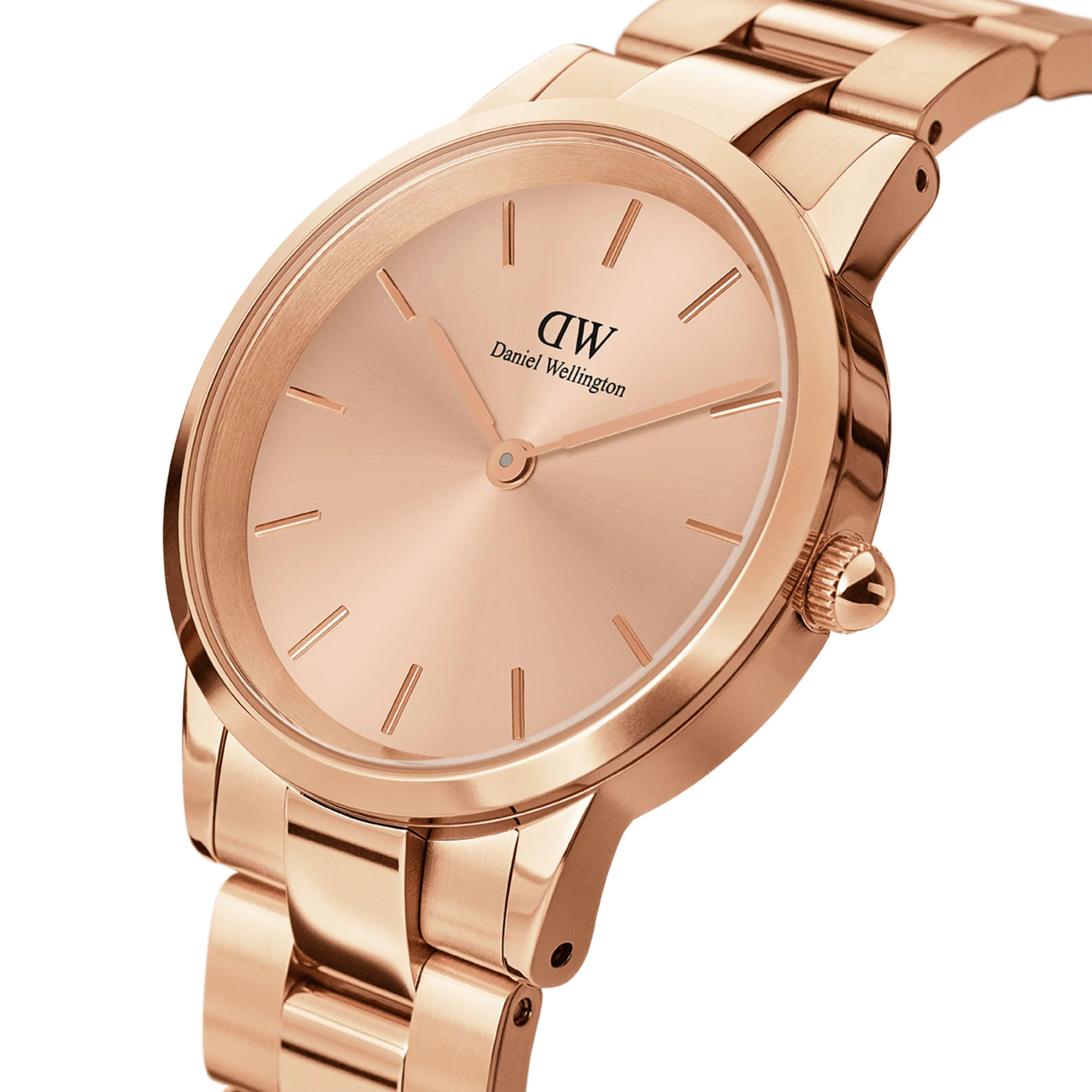 Daniel Wellington Iconic Link Unitone orologio donna rosa 28mm DW00100401