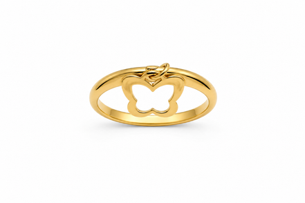 Fico Gioielli - Anello Farfalla  in Argento 925 Dorato