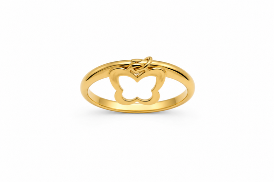 Fico Gioielli - Anello Farfalla  in Argento 925 Dorato