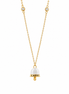 BYSIMON - Collana in Argento 925 con campanella bianca con scritta Capri