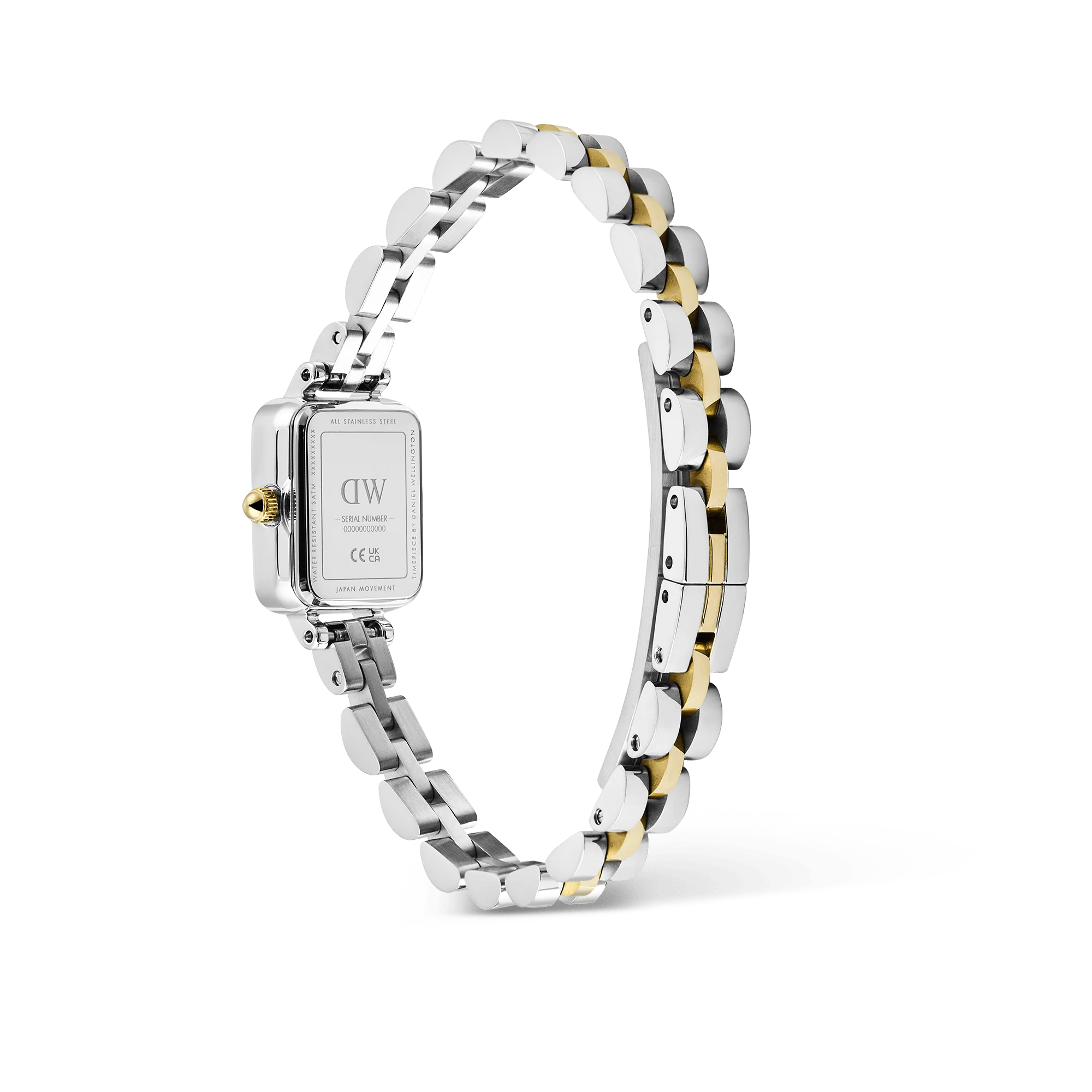 Daniel Wellington - Quadro Mini Arch 3-Link Two Tone Gold